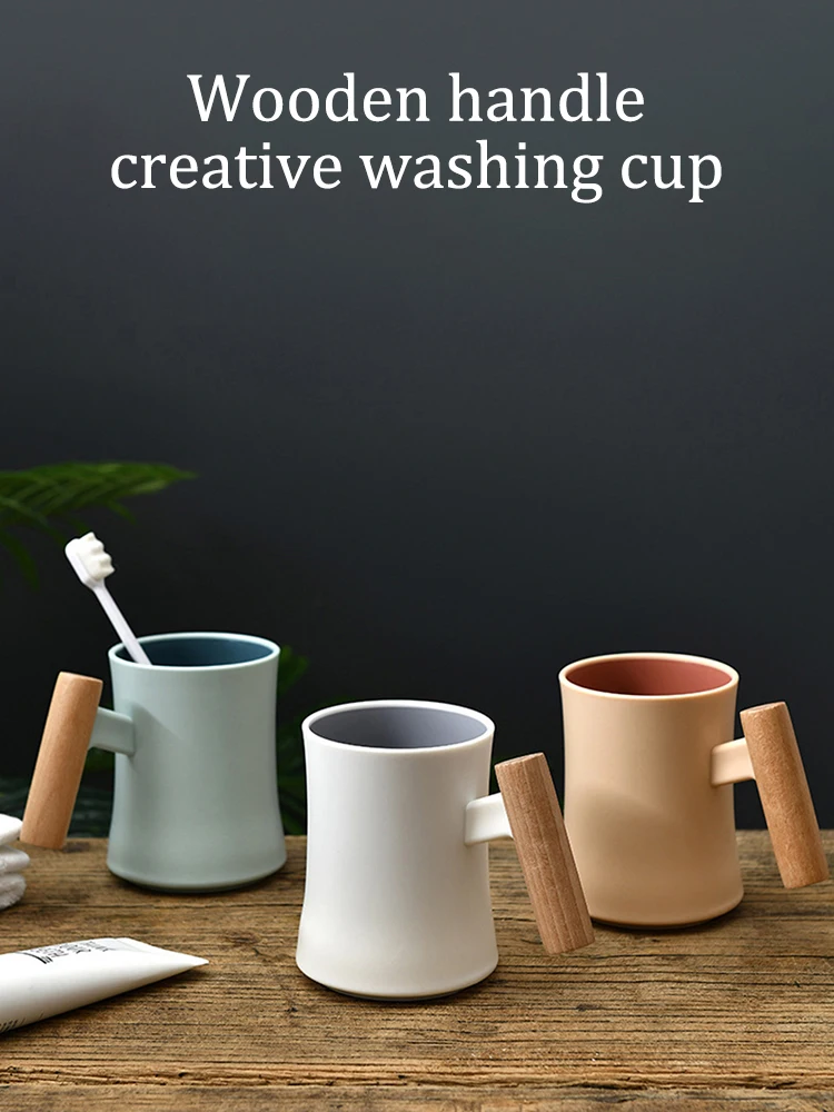 Creative Bathroom Tumbler Set For Couples Simple Toothbrush Cup_voghion.com