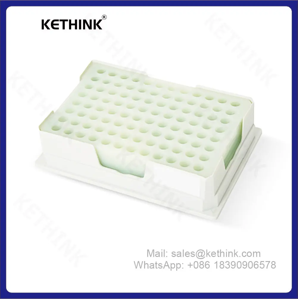 NEW KETHINK KT-PCR-96 Lab Use PCR Plate Cooler PCR Low Temperature Indicator Ice Box