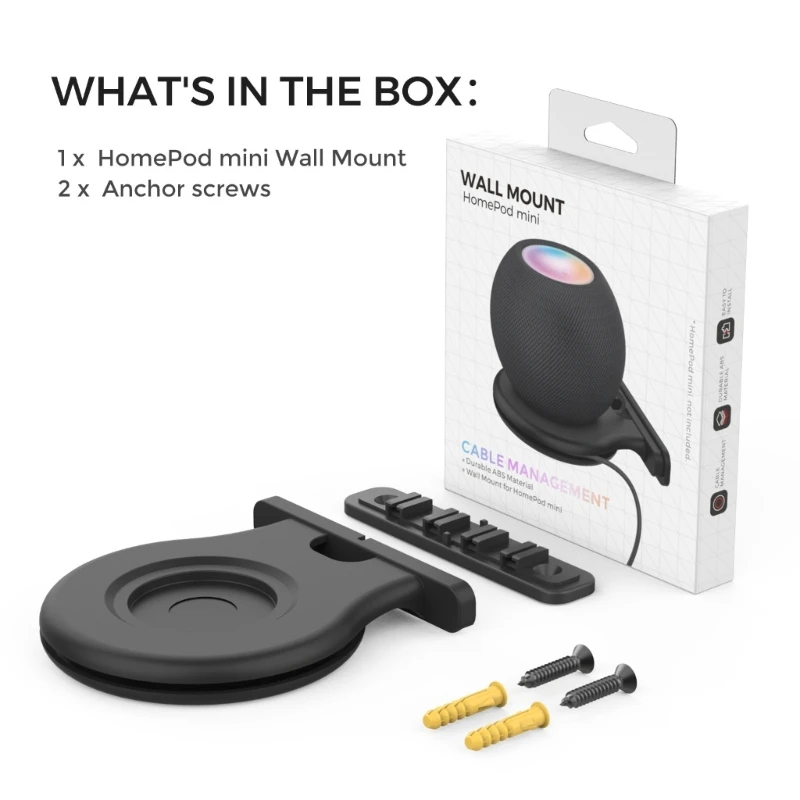 Staffa Per Homepod Mini Per Altoparlante Intelligente Supporto Per Montaggio A Parete Sound Box Durevole
