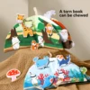 Children Tear Cloth Book Toys Matching Picture Can Repeatedly Tear paste Puzzle Early Education Cognition Cloth Art 1