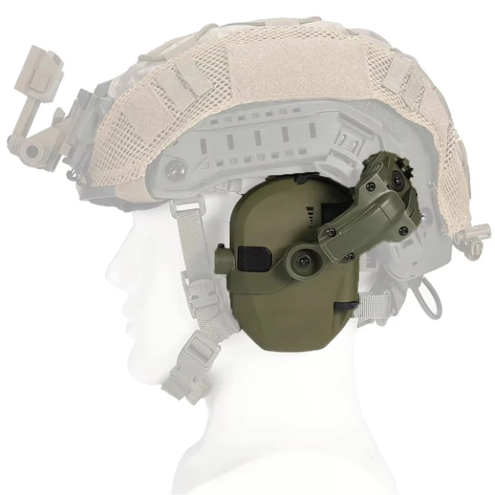 Tactical Shooting Noise Cancellation Headphones Helmet Headphones Professional Hearing Protector Suitable for Outdoor Hunting