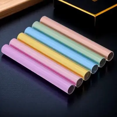 6Pcs 네일 아트 펜 캡 아연 합금 금속 보호 매니큐어 브러쉬 커버 차광 네일 펜 연장 매니큐어 브러쉬 캡