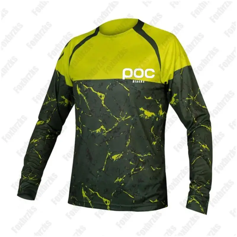 

Blacks poc 2024 Mtb New Motocross Jersey Downhill Jerseys MX Cycling Mountain Moto DH Maillot Hombre Quick Dry Tshirt