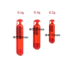 Colorful Fishing Lure Bait Rattles - 50PCS Insert Tubes for Soft Worm Jig and Bait Making (50pcs)