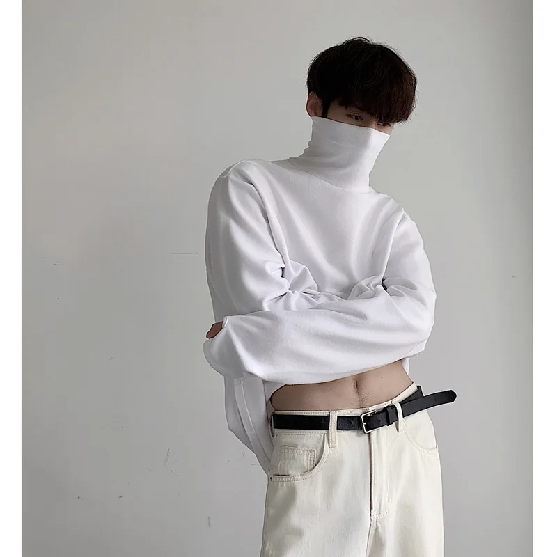 Streetwear Baggy White Turtleneck Nike Sportswear Essentials White
