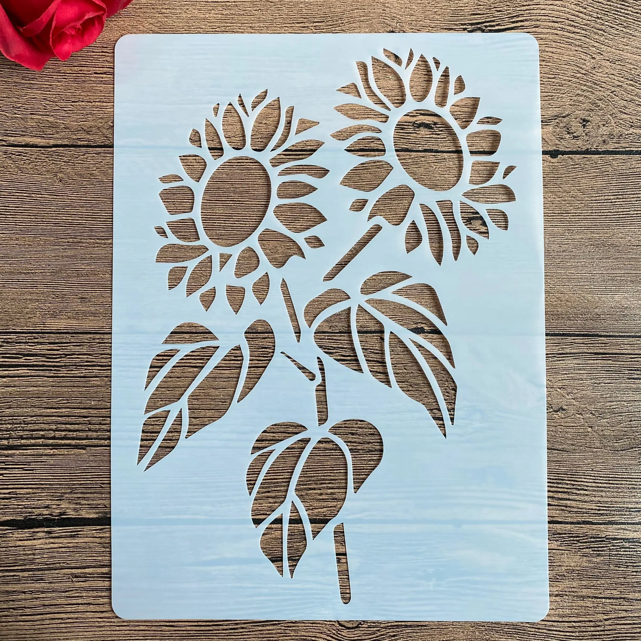 Herbruikbare Sjabloon - Scrapbooking // ZONNEBLOEMEN