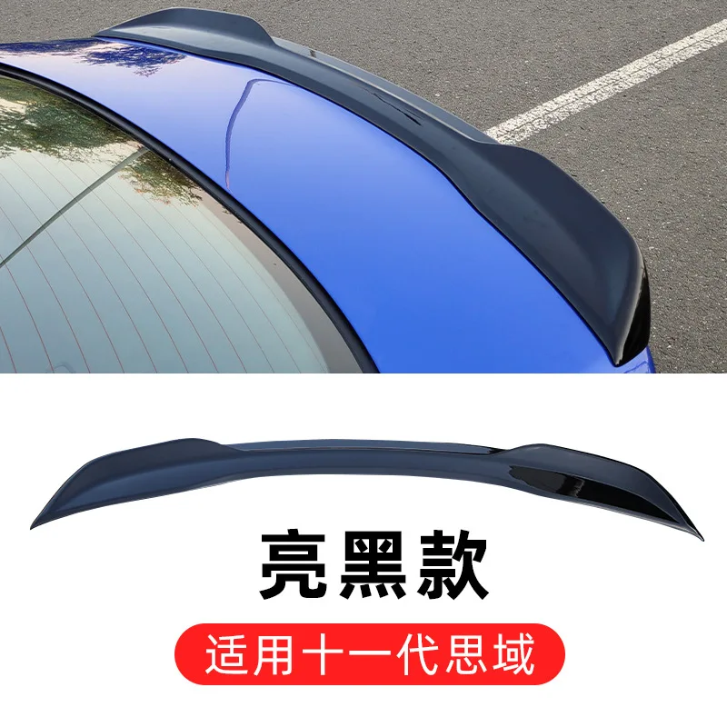 Honda Civics 2022 + Spoiler 고품질 ABS 플라스틱 후면 지붕 스포일러 윙 트렁크 립 부츠 커버 자동차 스타일링