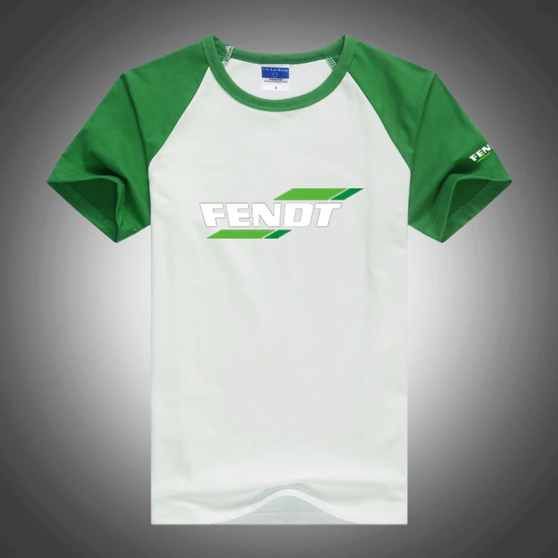 FENDT 2023 summer T-shirt round neck casual fashion slim eight-color stitching short-sleeved printed top