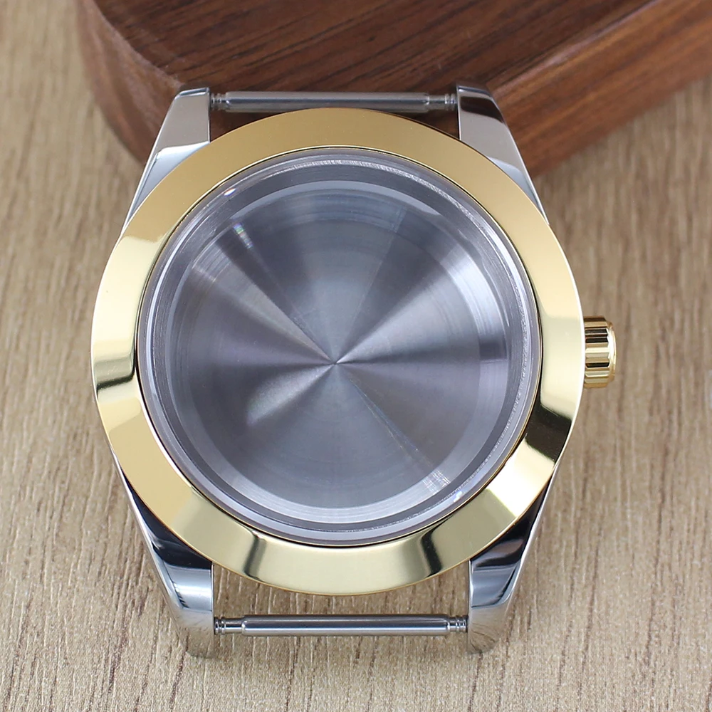 Fashion Round Edge Watch Case with Sapphire Glass - Waterproof, 36mm/39mm, 28.5mm Dial Compatibility