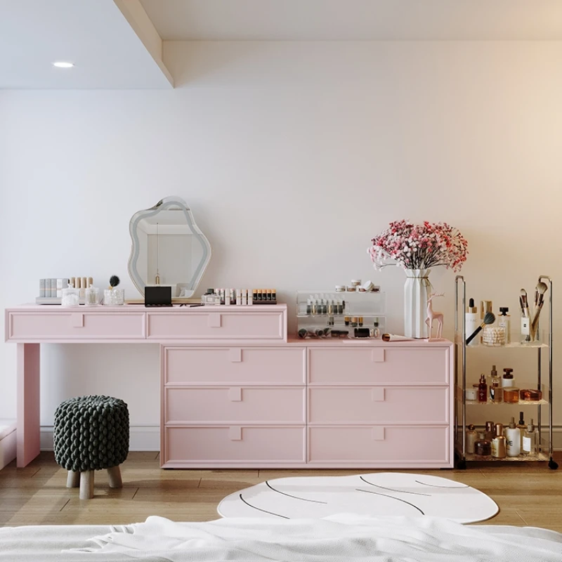 

Girl Design Dressing Table Jewelry Makeup Modern Drawer Dressing Table Vanity Storage Coiffeuse De Chambre Nordic Home Furniture