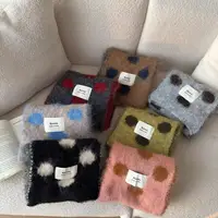 Scarf New Korean Style Polka Dot Knitted Scarf Exudes High End Winter Vibe Versatile Korean Style Warm Scarf  Couples And Men