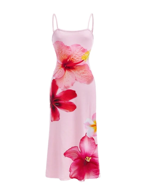 Robe d'été fine 1 pièce pour filles, sans manches, col carré, imprimé floral, simple et élégante, confortable, pour les filles plus âgées, robe droite élégante et douce pour filles, robe à bretelles ajustée et polyvalente pour les jeunes filles, pour les âges 8-9-10-11-12, adaptée pour l'extérieur, décontractée, les fêtes, les cadeaux de vacances 1
