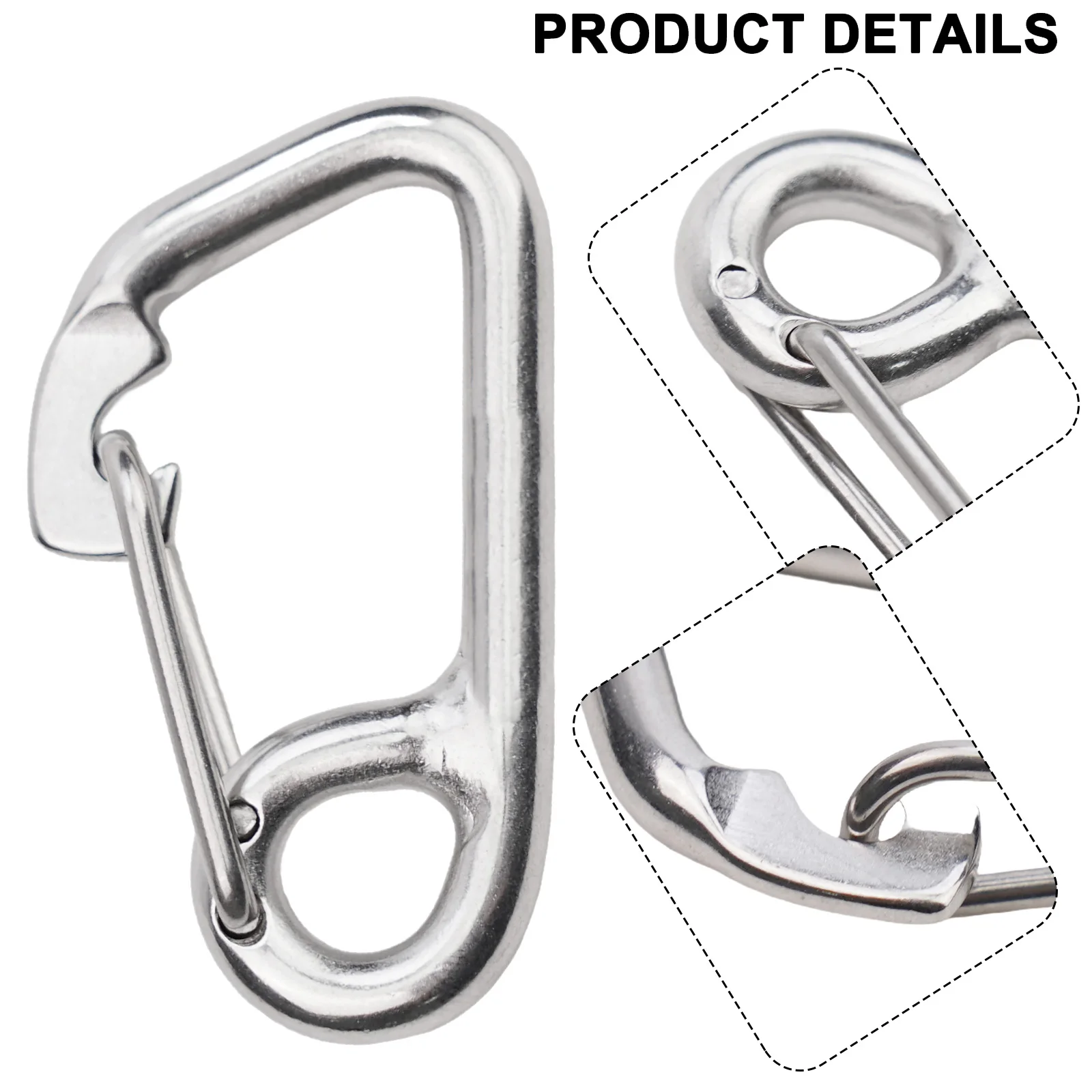 

Carabiner Dving Hook Durable Equipment Kayak Boat Outdoor Tools Scuba Diving Simple Hook 316 Stainless Steel 2022 New