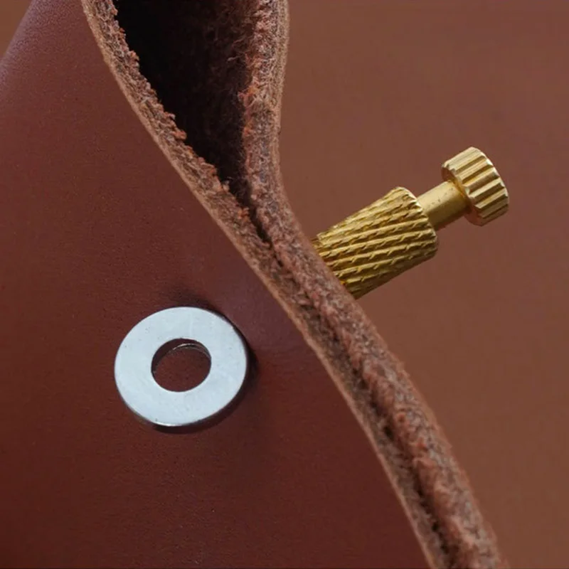 Leather Suture Positioning Needle Tool with Brass and Stainless Steel