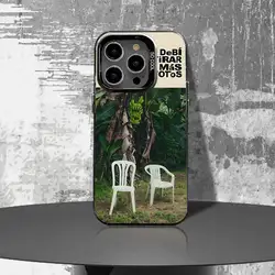 Sleek Black Matte Shockproof Phone Case with Bad Bunny Design - IPhoneXSMax (Z1)
