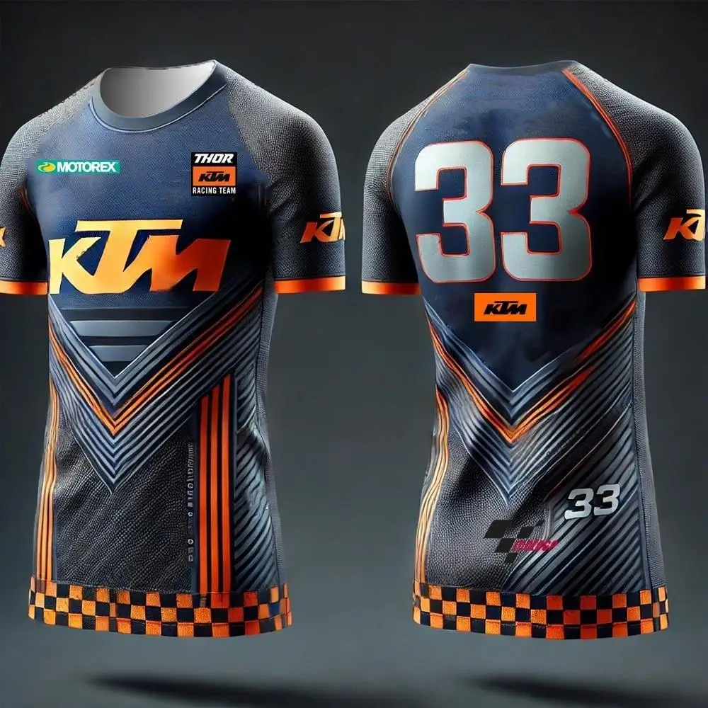 TECH3 2026 여름 모토렉스 모토GP KTM 바인더 33 MX 저지 모토렉스 글로우 33 레이싱 그랑프리 WP 캐주얼 티셔츠 MXGA 성인용