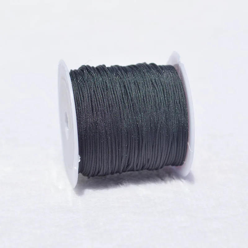 Vibrant Nylon Jewelry Thread Cord for DIY Creations - Assorted Colors, High Quality, 0.8mm Thickness 20m Length