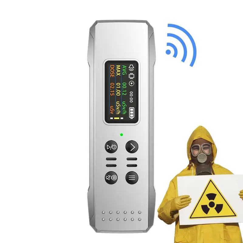 

Radiation Monitor Meter Rechargeable Nuclear Radiation Meter With Lanyard Hazardous Material Handling Products For Building