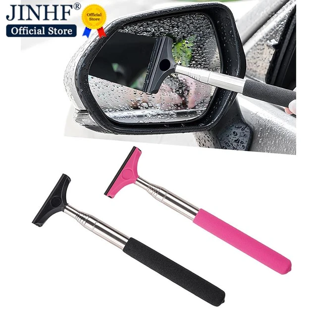 2pcs Car Mirror Squeegee Side Mirror Squeegee Wipers Car Rearview Mirror  Cleaning Wipers