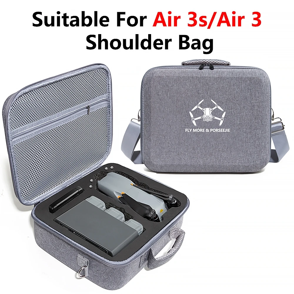 Étui rigide DJI Air 3S – Sac de transport anti-choc avec bandoulière
