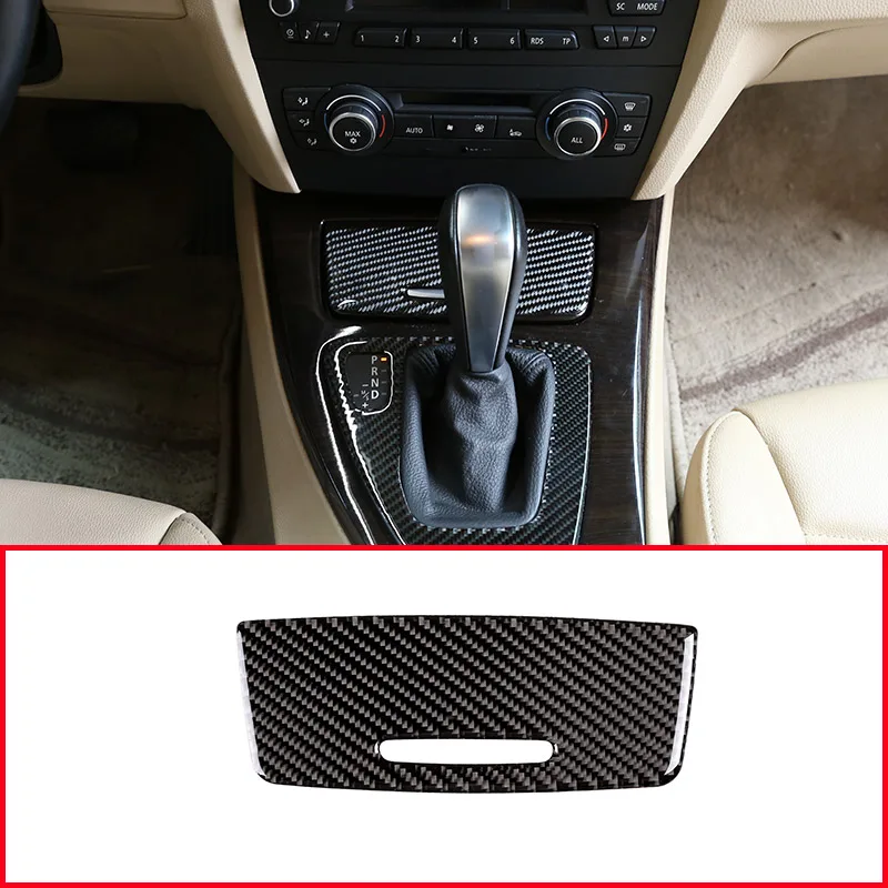 

Real Carbon Fiber Central Control Cigarette Lighter Panel Stickers Trim For BMW 3 Series E90 E92 2005-2012 Car Accessories