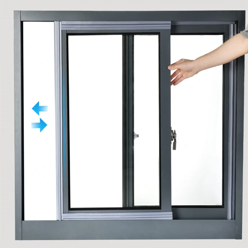 Sliding Window Seal Strip Acoustic Insect Windproof Dust Stopper Stripping Door Gap Filler Tape Wearable Sealer 40M White Black sealing strip