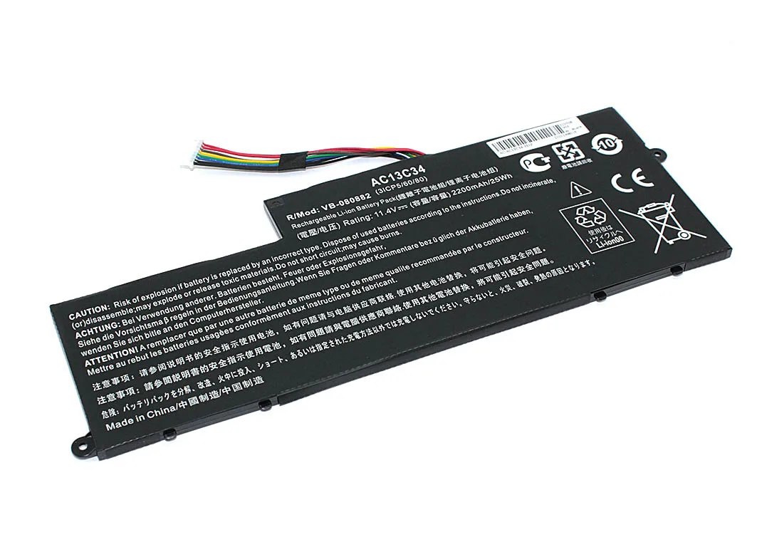 Laptop Battery for Acer Aspire e3-112 (ac13c34) 11.4v 2200mAh OEM | Компьютеры и офис