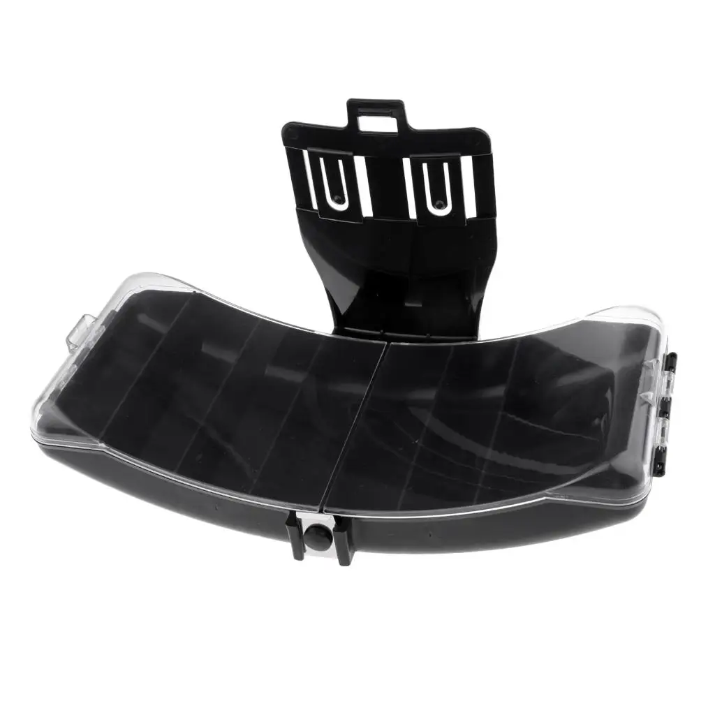 Portable Fishing Box Lure Baits Hook Bag Fishing Tackle Box Organizer - Black