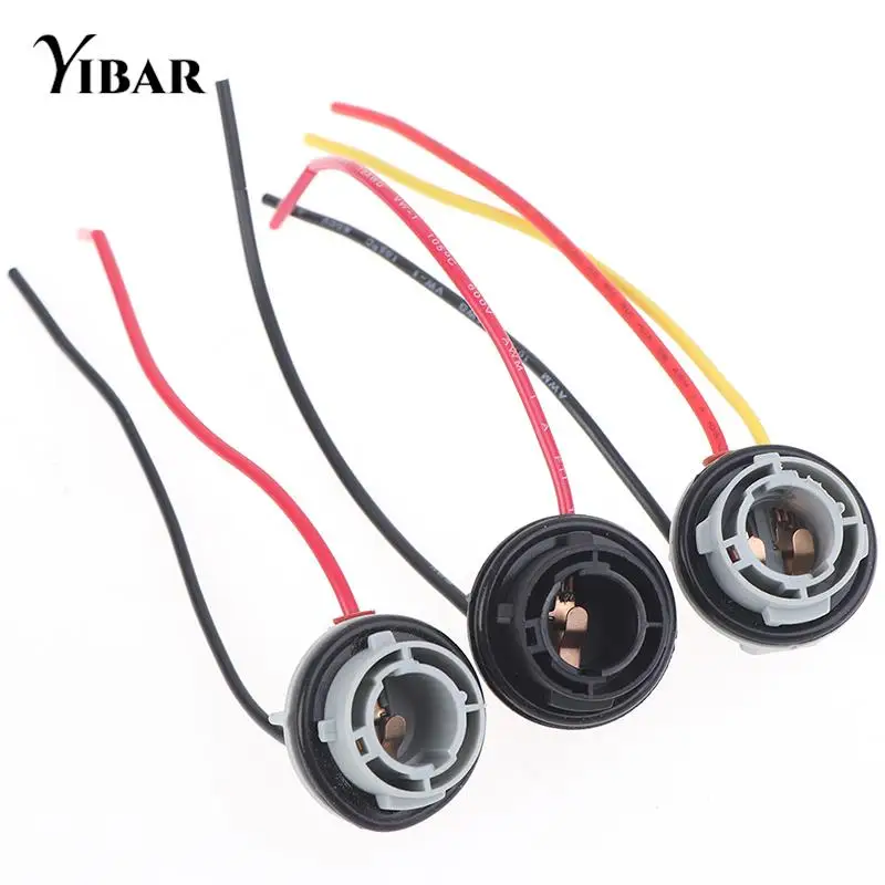 

2 шт. 1156 1157 патрон лампы BAY15D держатель лампы P21/5 Вт адаптер базовый Разъем Автомобильные аксессуары