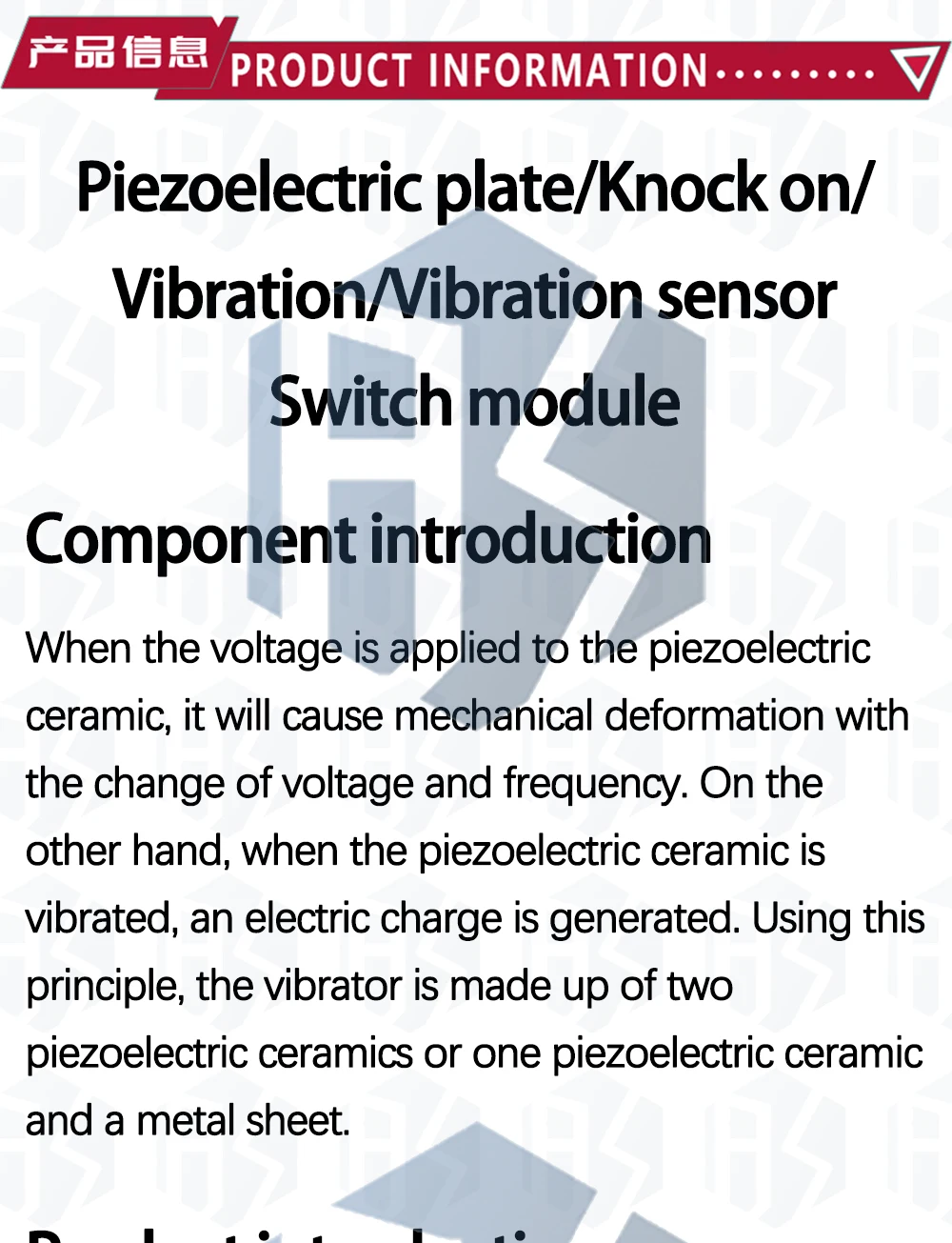 1~100 Stück 5V Piezoelektrischer Film-Vibrationssensor-Schaltmodul mit TTL-Pegelausgang für Arduino – Detail 2