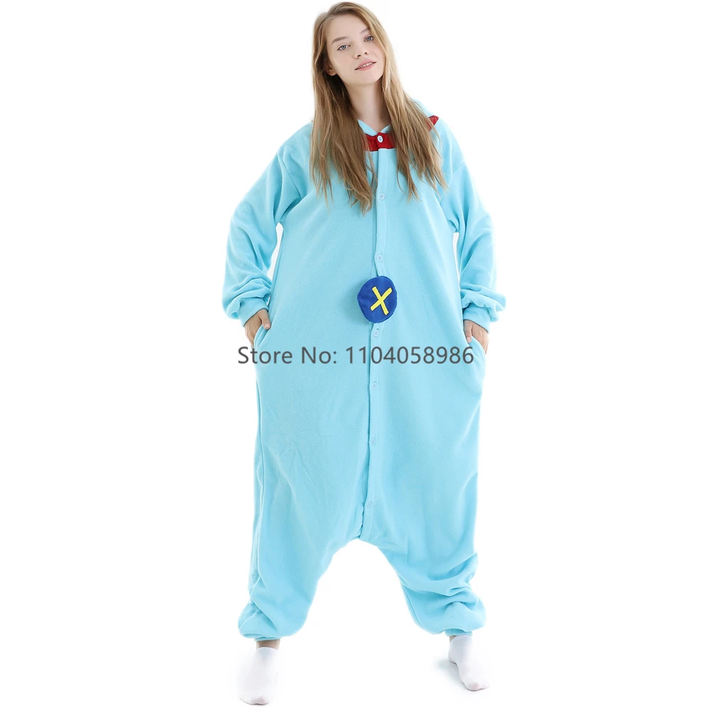 Animal Kigurumi Costume Halloween Onesie Cute Blue For Women Men Adult Kids Pyjamas Cartoon Pajama Cosplay Party Homewear