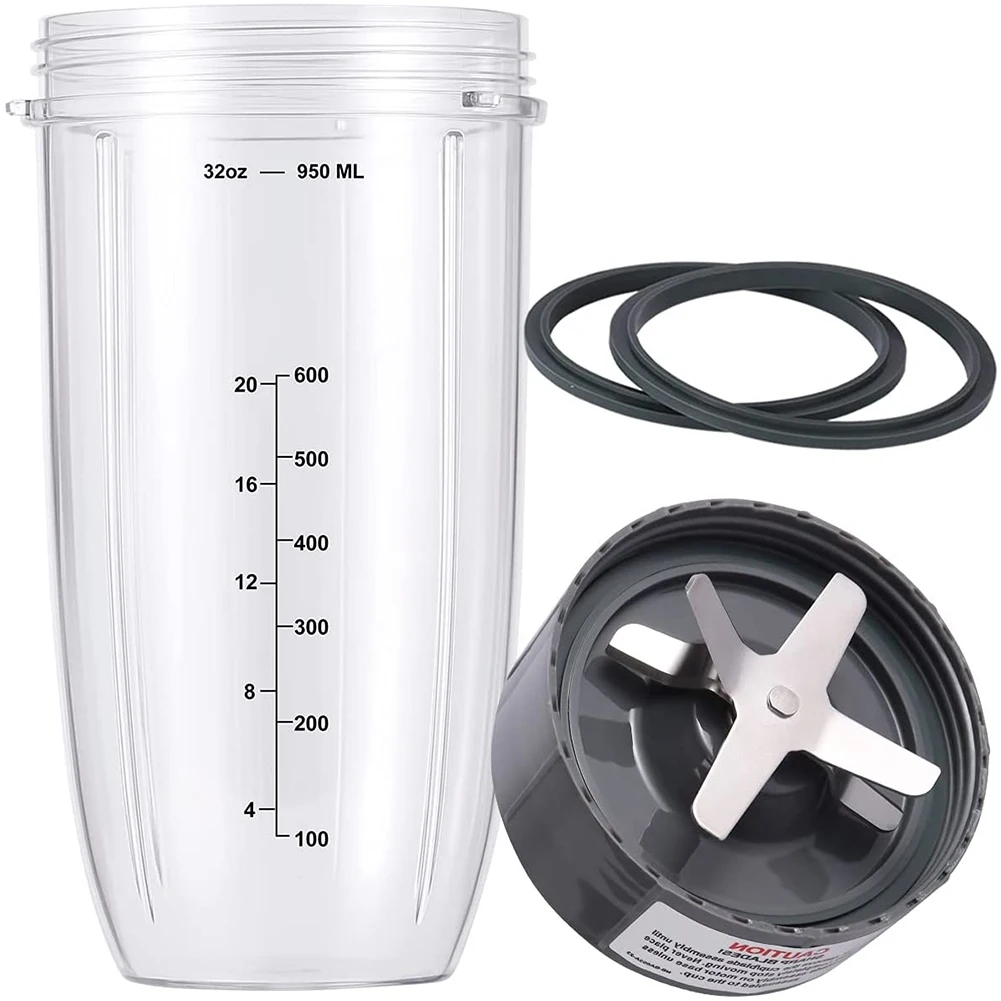 Compatible for Nutribullet Blender,Replacement Parts with 1 Cups & 1 Blade,for Nutribullet Accessories for 600W and 900W HOT