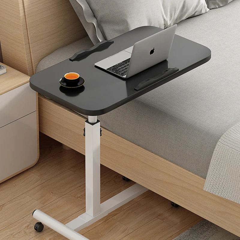 Lazy laptop table on the bed desk desk bedroom simple mobile small table foldable swivel lifting bedside table lazy person stand flat bed support frame bedside table top mobile phone stand lying down and watching 360 degree rotation