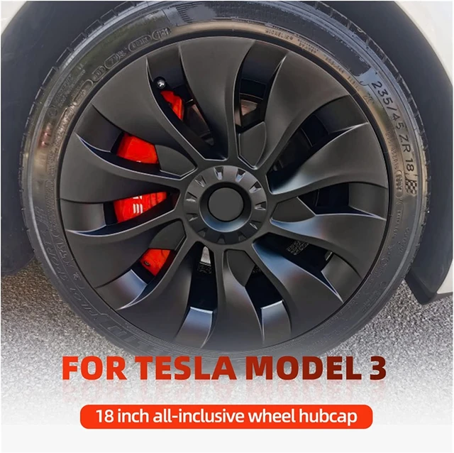 4 Stück für Tesla Modell 3 18 Zoll Naben kappe Original Auto Ersatz Rad  kappe Auto Rad kappe Voll abdeckung Zubehör 2021 2022 - AliExpress