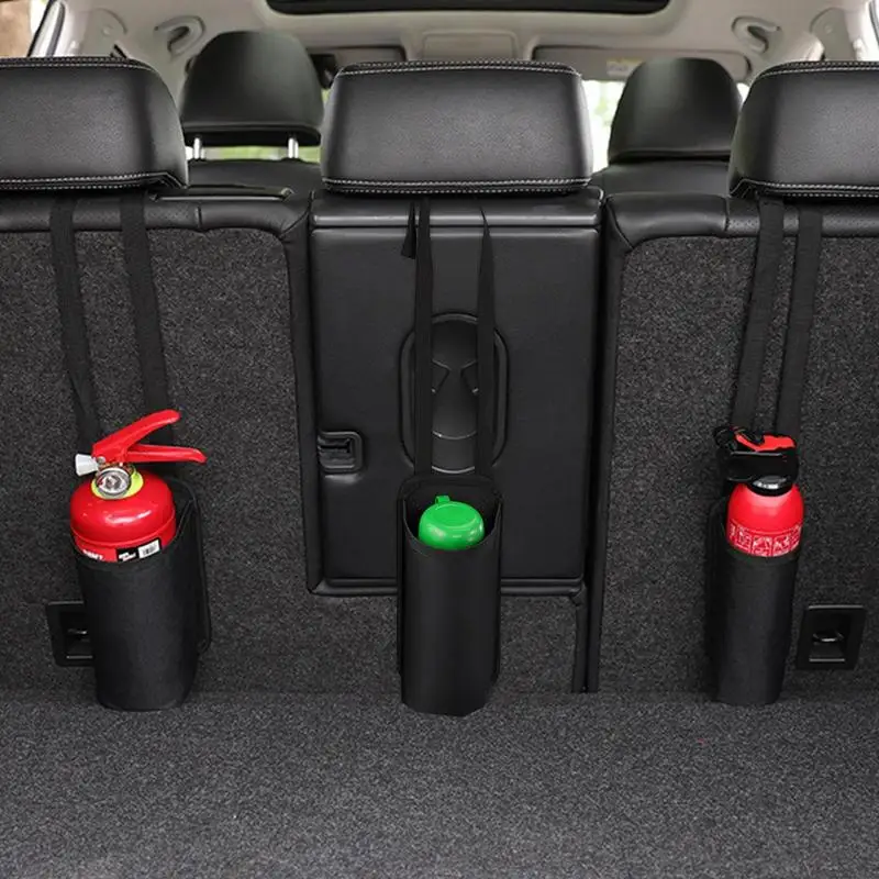 

Car Extinguisher Bag Auto Backseat Storage Bag Black Extinguisher Bag Daily Life Space Saving Organizer For Trunks Traveler