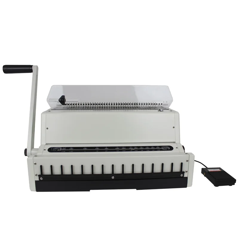 

Electric Iron Ring Punching And Binding Machine Desk calendar binding machine full draw knife punching machine industrial grade