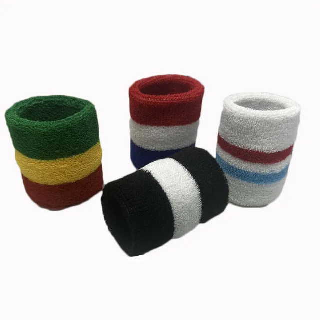 Men Women Sport Wristbands For Tennis Yoga Headband Volleyball Wrist Brace Guard Basketball Fitness Towel Sweatband Head Band 2