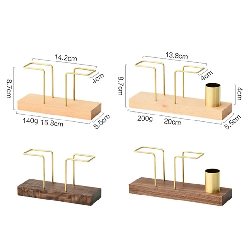 Desktop Organizer Tableware Supplies Wood Tissue Paper Holder Napkin Holder Brass Tissue Box Storage Toothpick Box 6