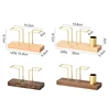 Desktop Organizer Tableware Supplies Wood Tissue Paper Holder Napkin Holder Brass Tissue Box Storage Toothpick Box 6