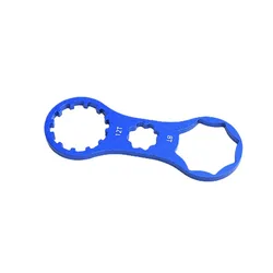 MTB Bike Fork Shoulder Wrench - Bicycle Front Fork Repair Tool for Easy Front Fork Removal (Blue)