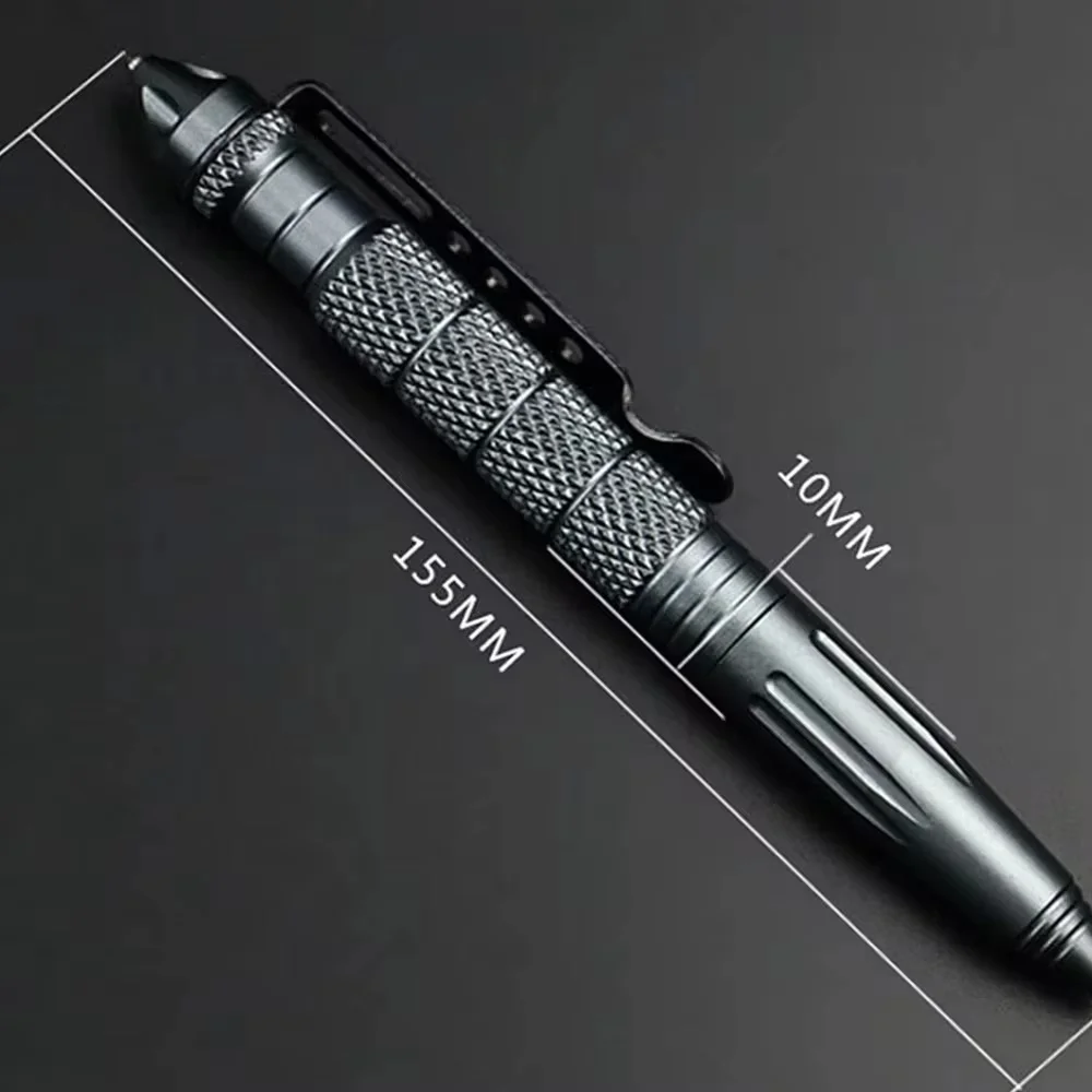 Tungsten steel head tactical defense pen EDC multifunctional self-defense pen outdoor window breaking cone supplies 4