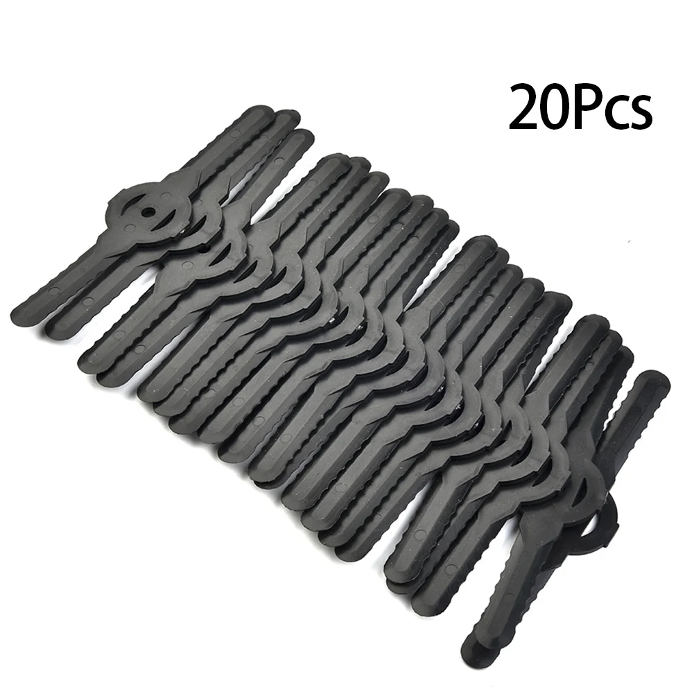 

20PCS Plastic Cutter Blades For Electric Cordless Grass Trimmer Strimmer Tool Garden Electric Brushcutter Blades Replace
