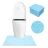 25Pcs Non-Slip U-shaped Incontinence Pads Disposable Toilet Mat Toilet Contour Pads Rug for Kids Bathrooms 1