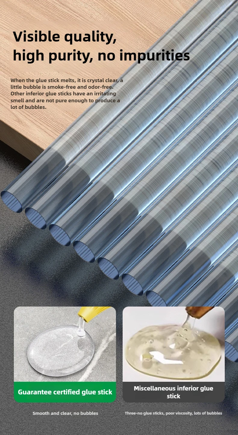 BAOLIAN Heißklebestifte, Durchmesser 7/11 mm, einfach zu bedienen, transparent, für allgemeine Reparaturen, Heimdekorationen – Detail 9