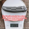 JUFULE Shirogorov Quantum M390 Logo Double Row Ceramic Bearing Titanium Tactical Camping Hunting EDC Tool Folding Blade Knife 3