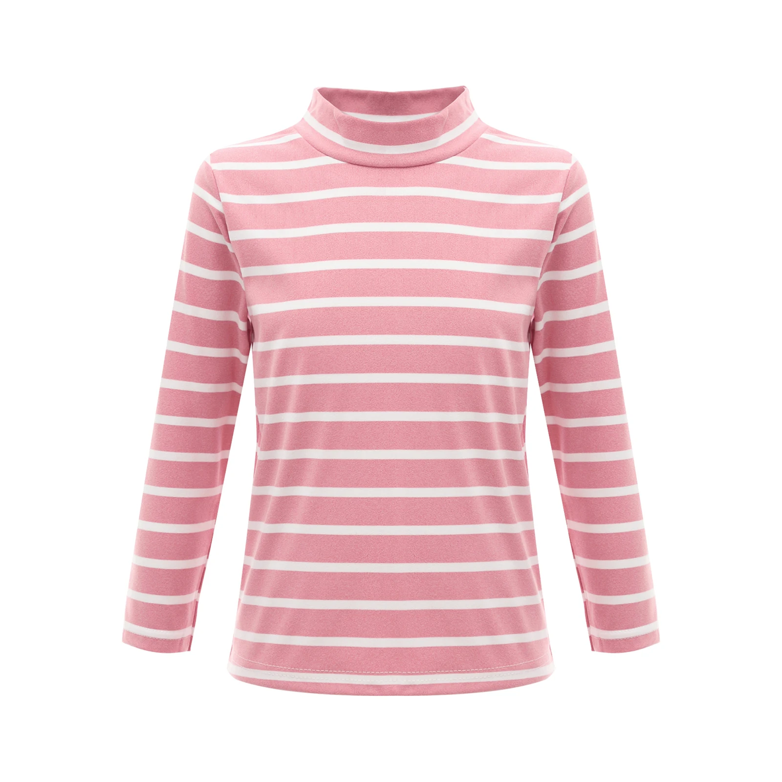 

Футболка с длинным рукавом для маленьких девочек, в полоску, бархатная теплая верхняя одежда, базовые Топы для мальчиков и девочек, футболки, Детская осенняя одежда, Свитшот