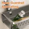 Suction Cup Bathroom Rack Bathroom Shelf Toilet Space Aluminum No Drill Hanging Rack Bathroom Organizer Hang On the Wall 6