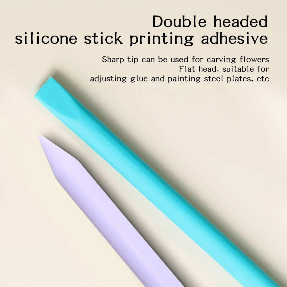 1Pc/2PCS Multifunktionale Doppel Headed Silikon Stift Professionelle Carving Färbung Malerei Phototherapie Gestaltung Und Nagel Werkzeug – Detail 2