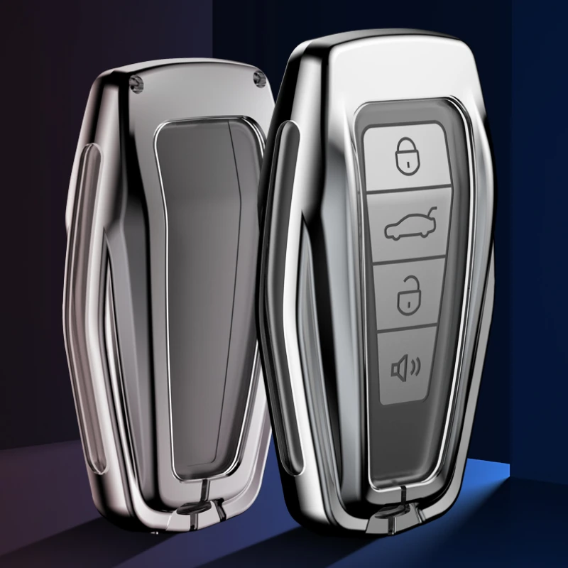 Nuova custodia per chiave a distanza per Auto in metallo TPU per Geely Emgrand X7 EX7 Coolray 2019-2020 custodia per accessori per Fob per lo Styling automatico - S20e3669626fb41e49e56220f530e9928W
