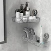 Shower Room Suction Cup Storage Shelf Basket Home Bathroom Organizer floating Shelf Decorative Easy Install Bathroom Accessories 1